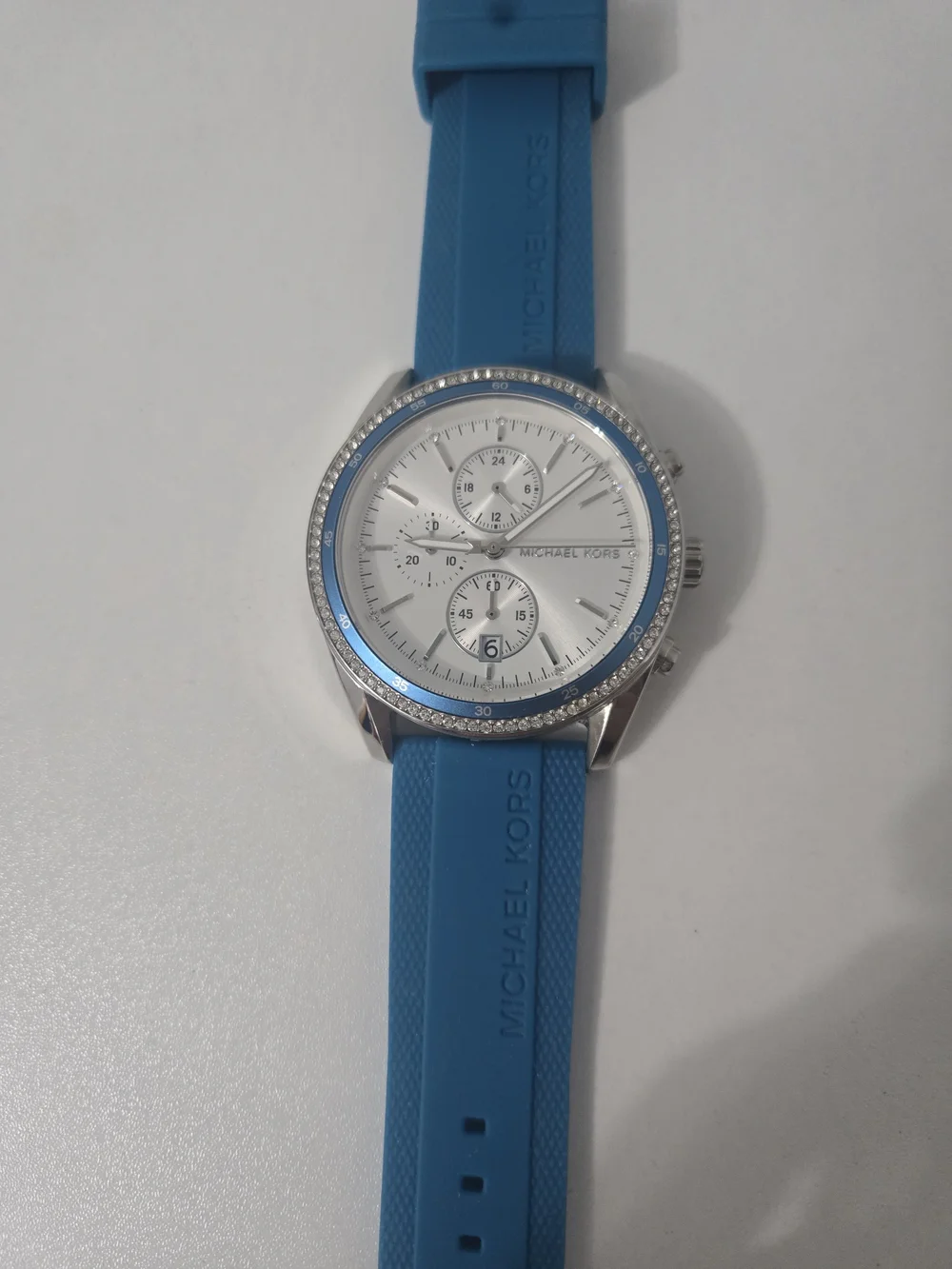 Michael Kors Hadyn Chronograph Watch Santorini Blue - Excellent Condition!
